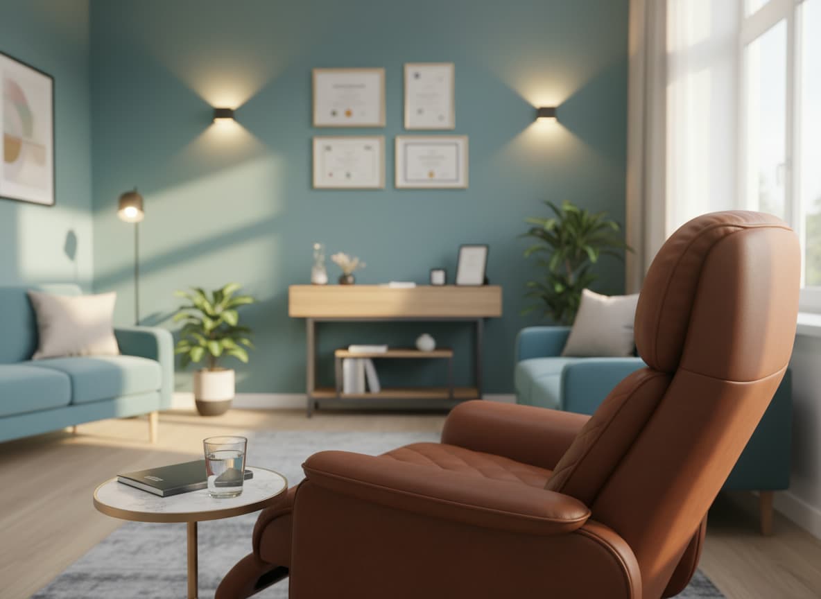 Séance d'hypnothérapie individuelle dans un cabinet professionnel